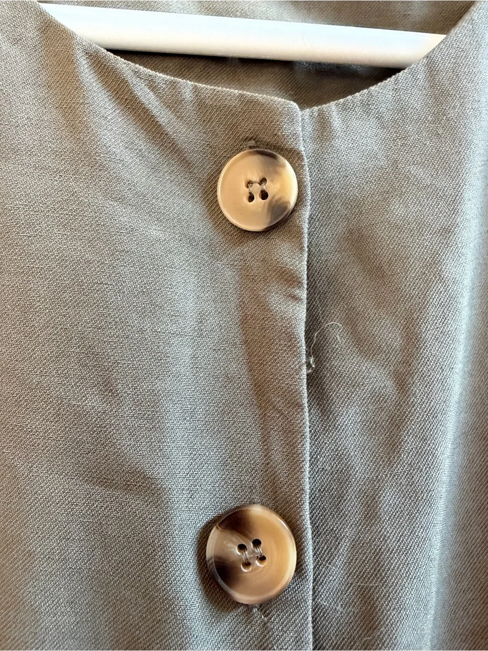 MNG khaki belted maxi shirt dress